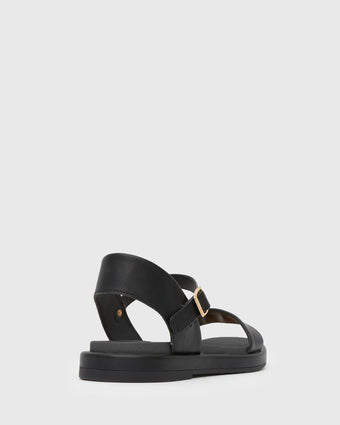 BODIE Ankle Strap Flat Sandals