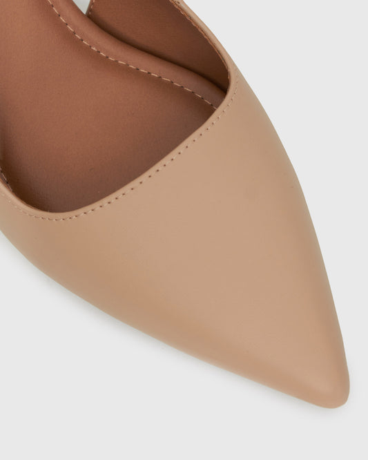 Wider Fit GUS Block Heel Slingback Pumps