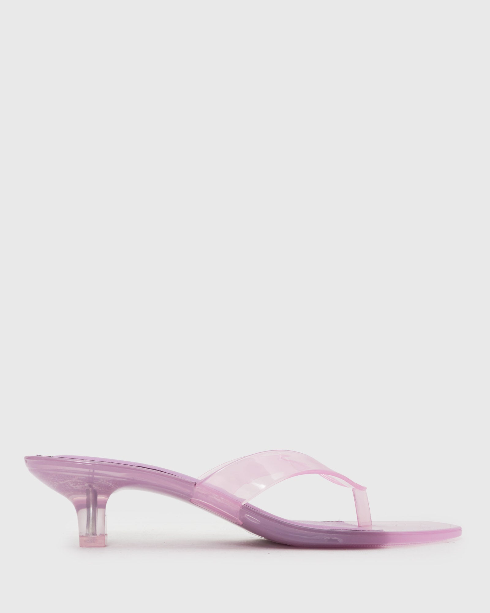 TYLA Jelly Kitten Heel Thong Sandals