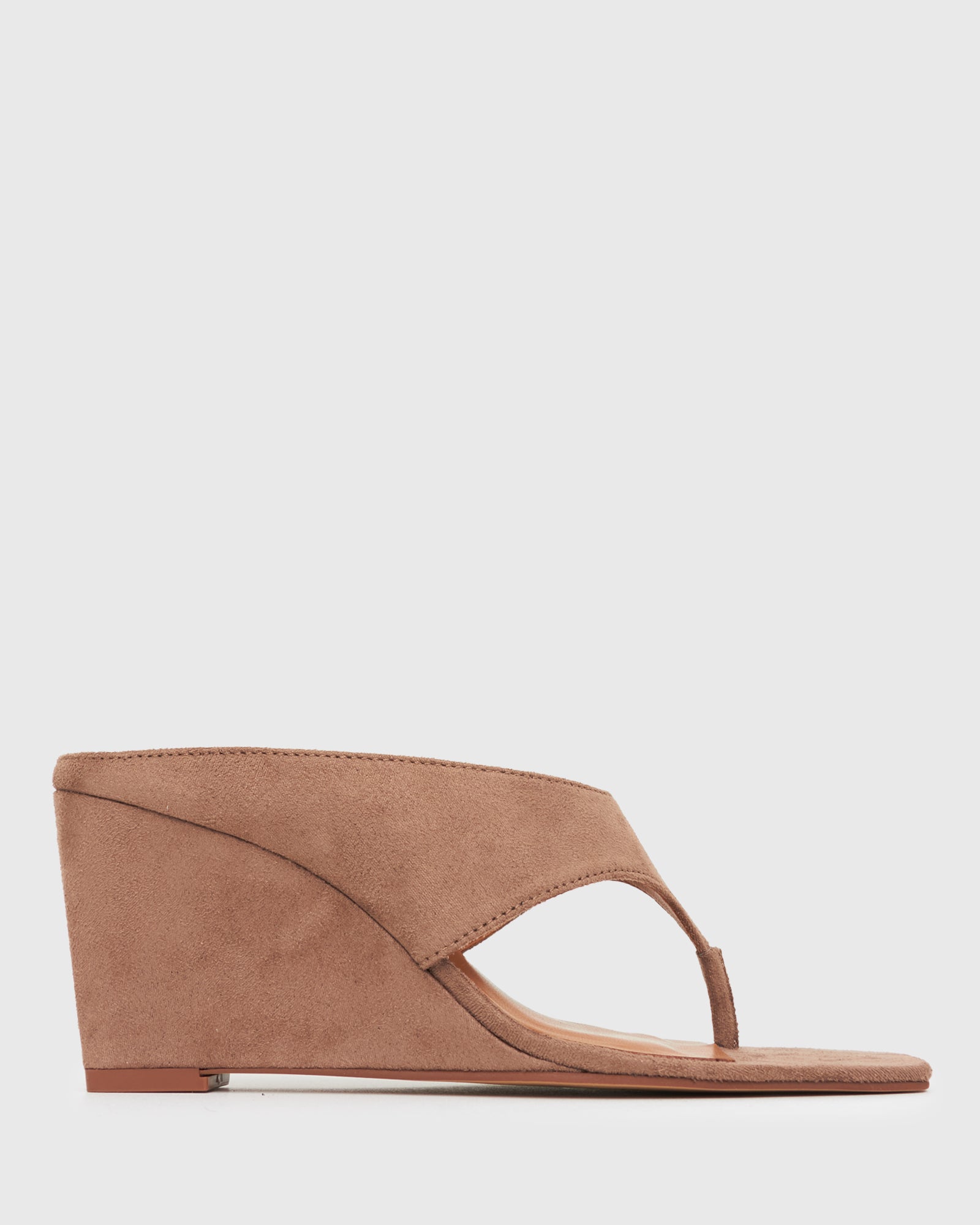 SELENE Square Toe Wedge Sandals