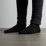 MENS BLACK BAMBOO DRESS SOCK PACK M/L