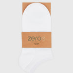 UNISEX WHITE BAMBOO ANKLE SOCKS S/M