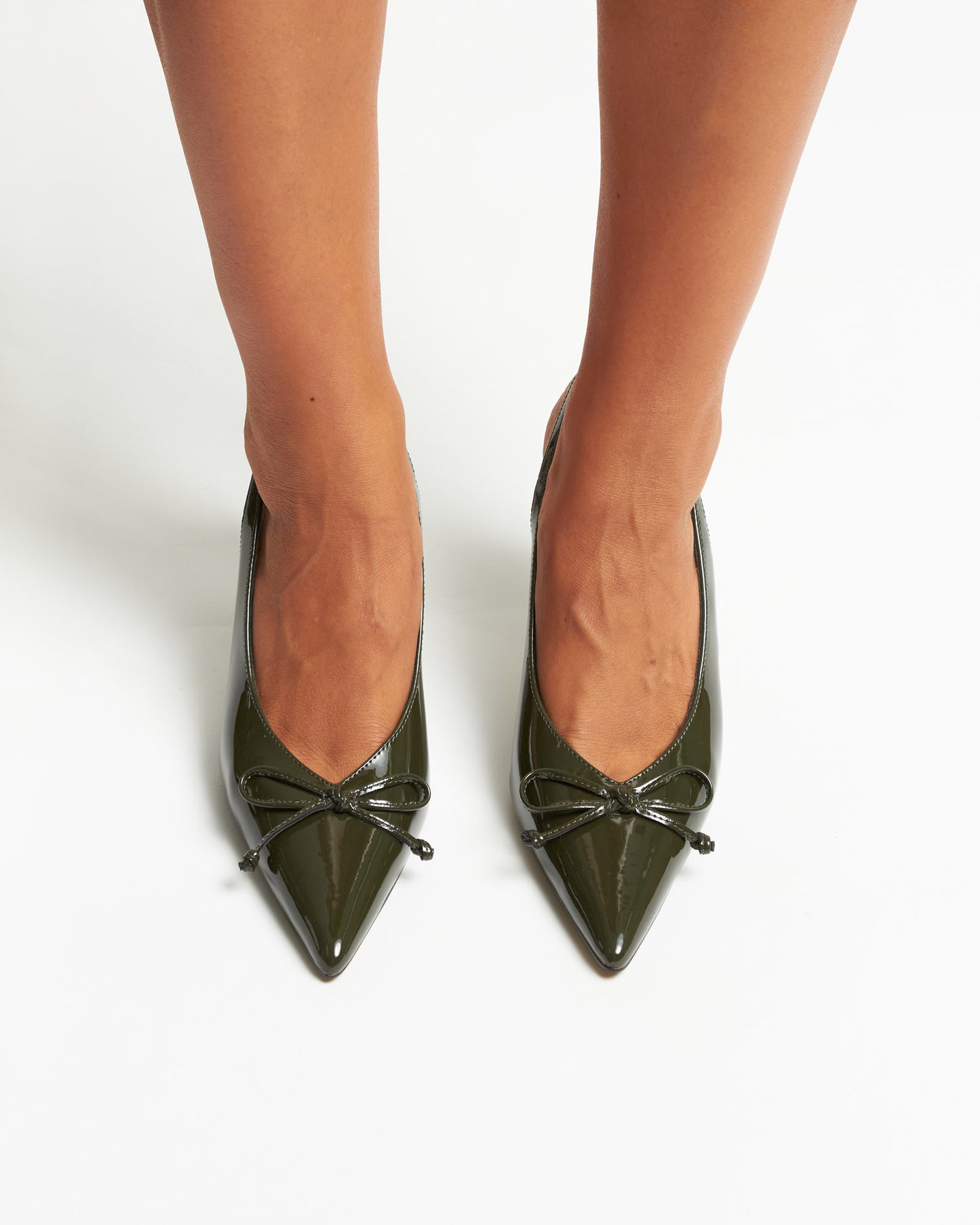 YVETTE Bow Slingback Stiletto Heels