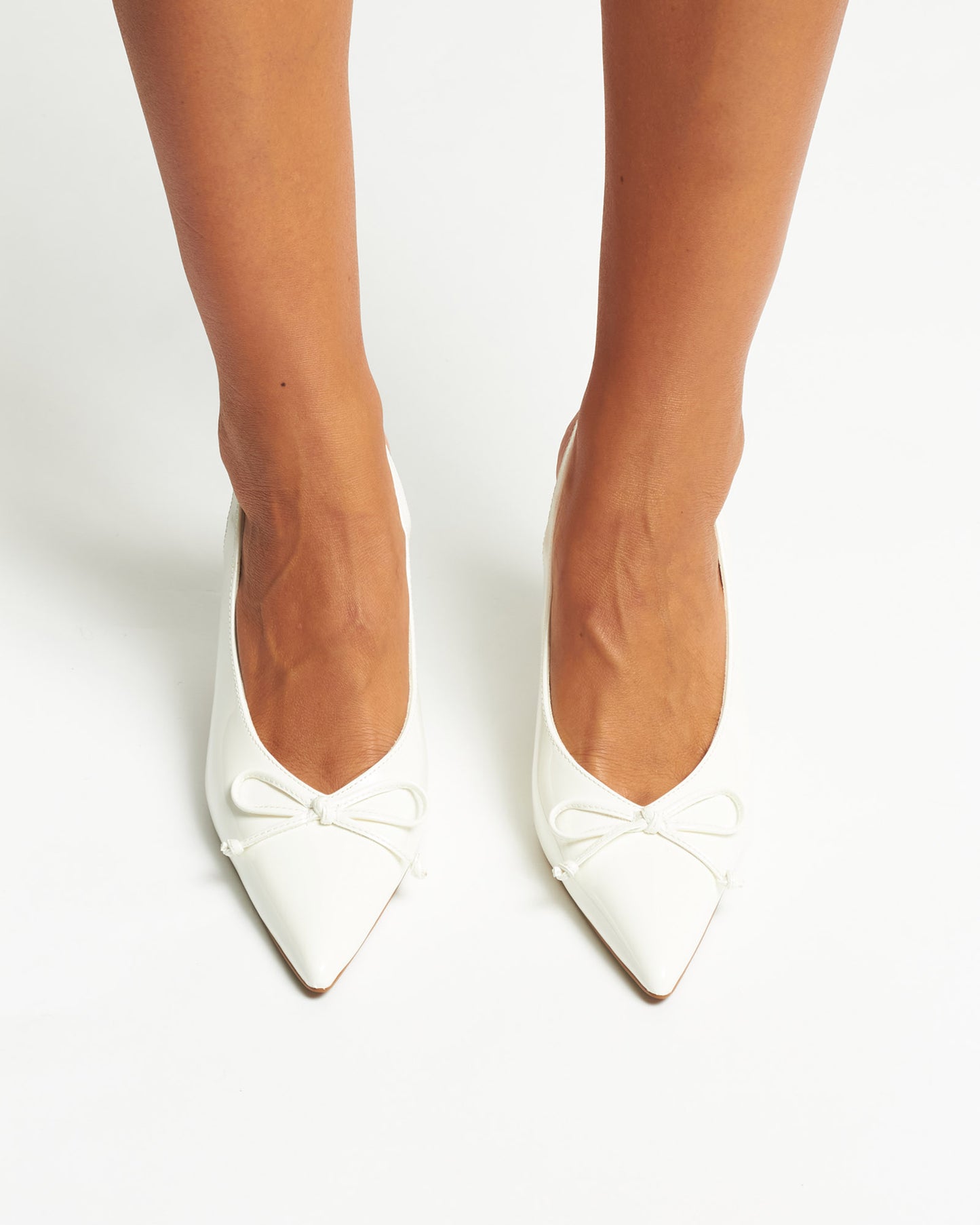 YVETTE Bow Slingback Stiletto Heels