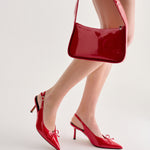 YVETTE Bow Slingback Stiletto Heels