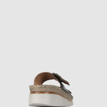WISE Leather Wedge Espadrilles