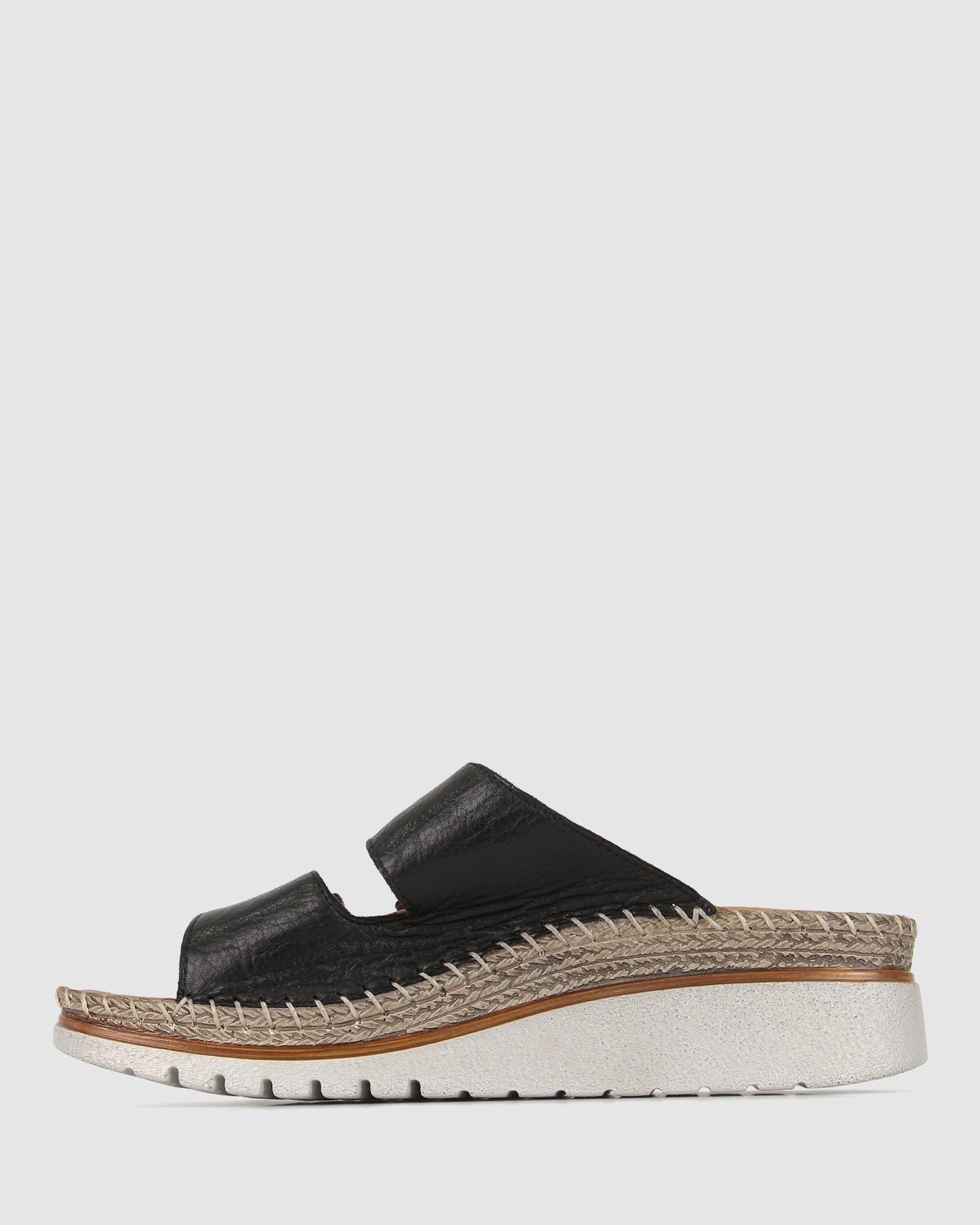 WISE Leather Wedge Espadrilles