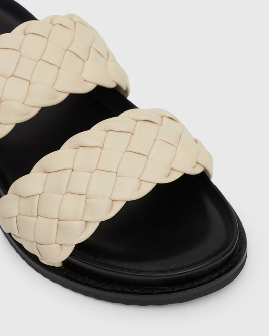 ARI Woven Leather Slides