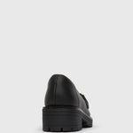 AGATHA Leather Heeled Loafers