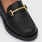 AGATHA Leather Heeled Loafers