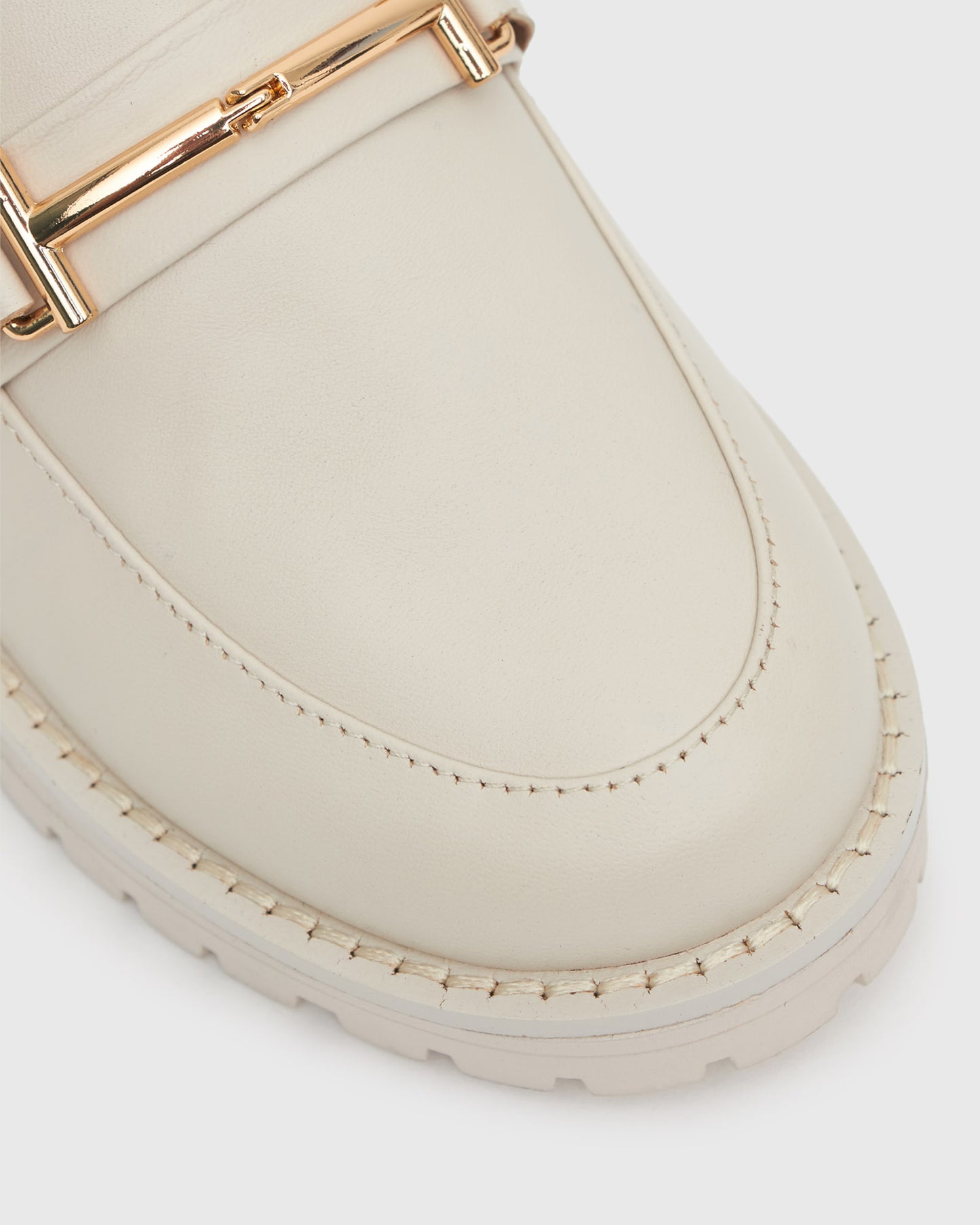 AGATHA Leather Heeled Loafers
