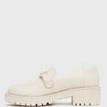 AGATHA Leather Heeled Loafers