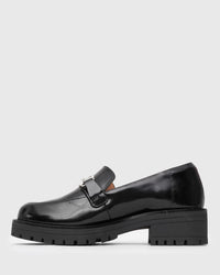 PRE-ORDER AGATHA Leather Heeled Loafers