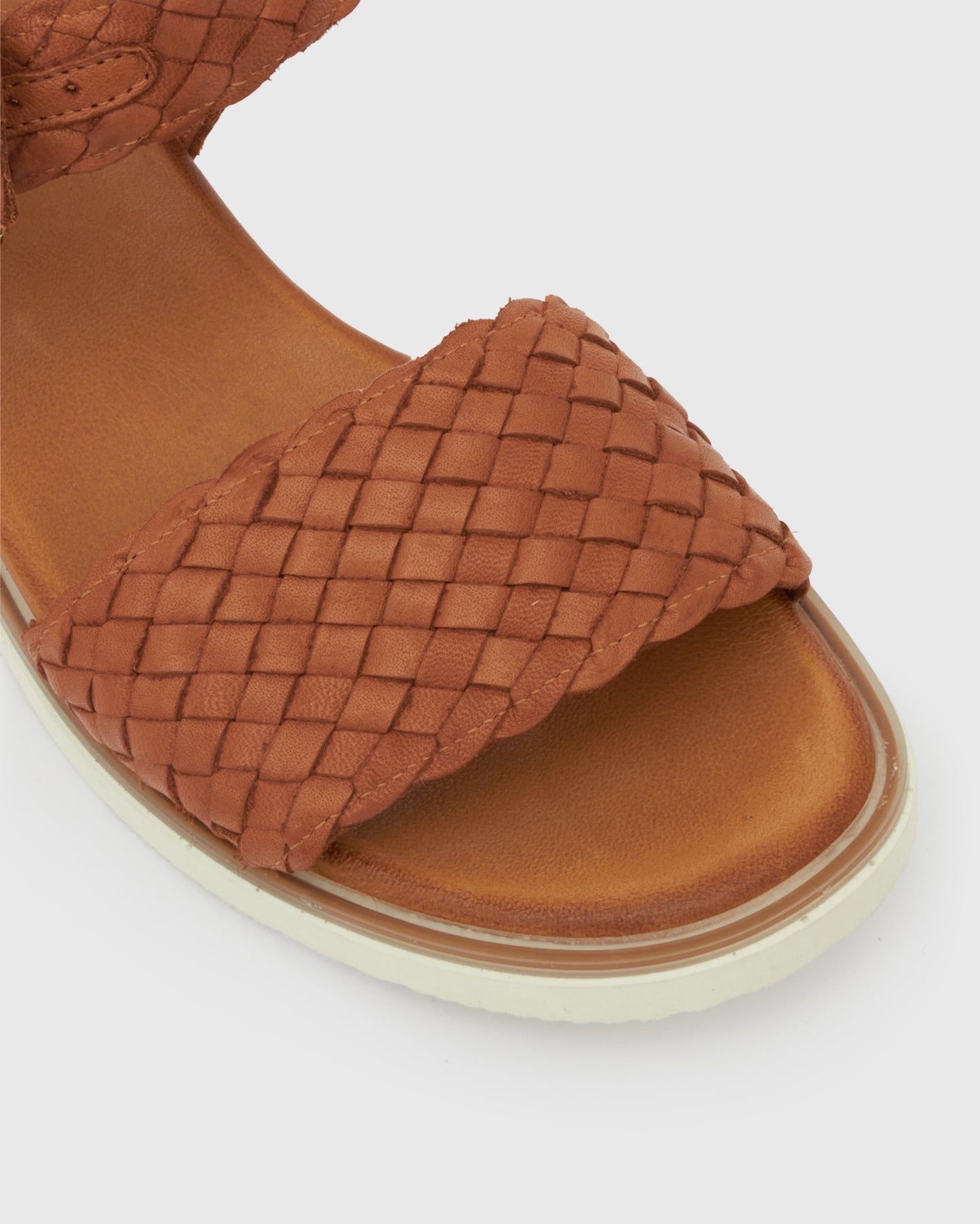 FREYA Leather Low Wedge Sandal