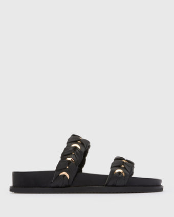 TUVALU Double Band Leather Slides