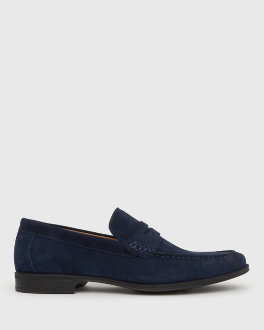 STEPHAN Suede Round Toe Loafers