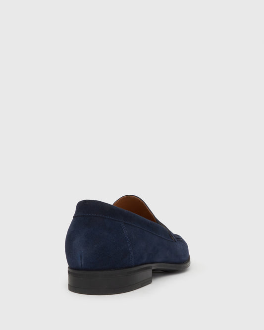 STEPHAN Suede Round Toe Loafers