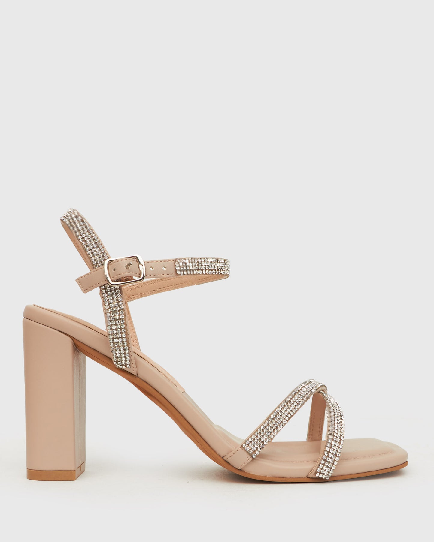 SWEET Square Toe Diamante Sandals