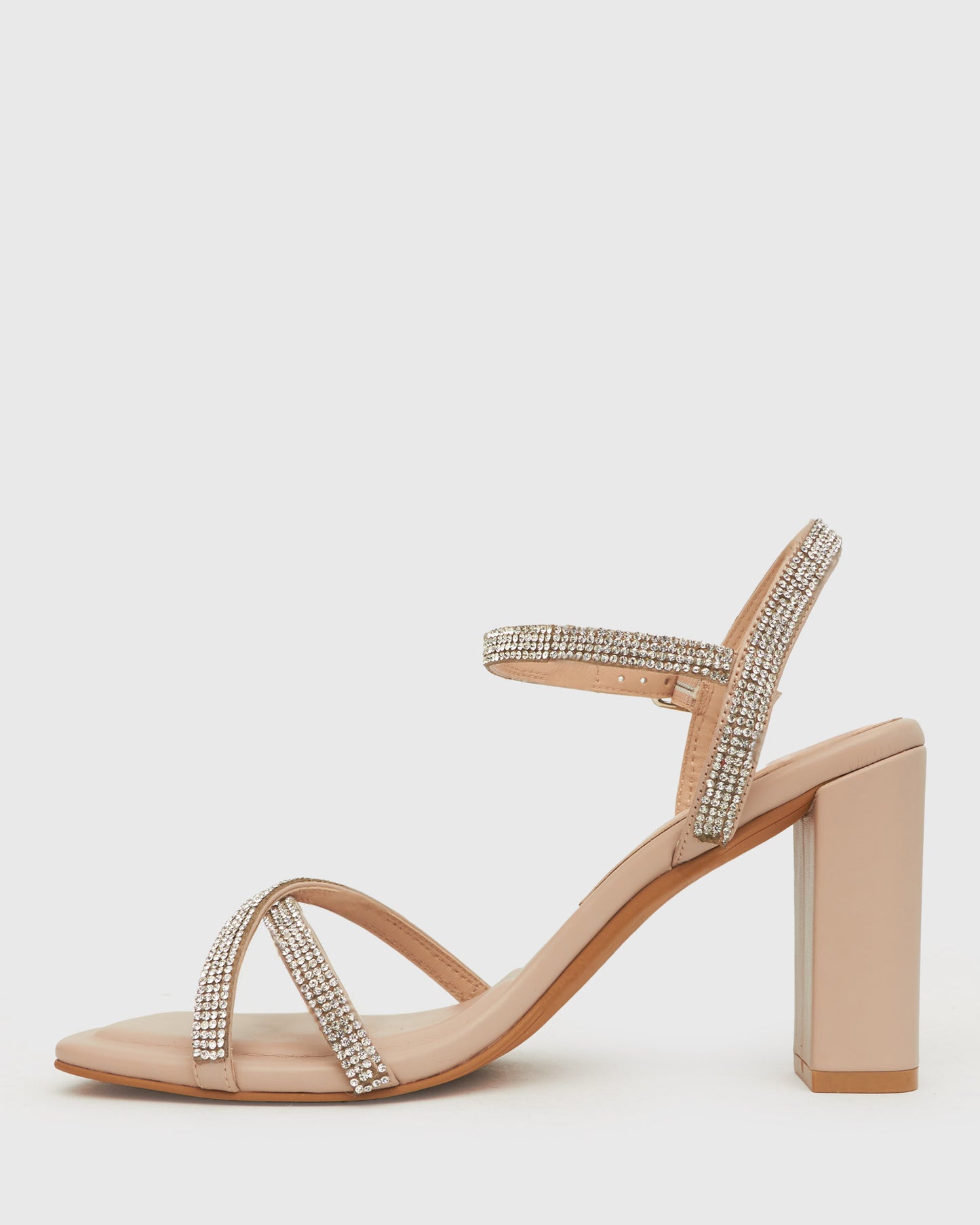 SWEET Square Toe Diamante Sandals