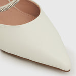 MINDY Diamante Pointed Toe Mules