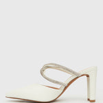 MINDY Diamante Pointed Toe Mules