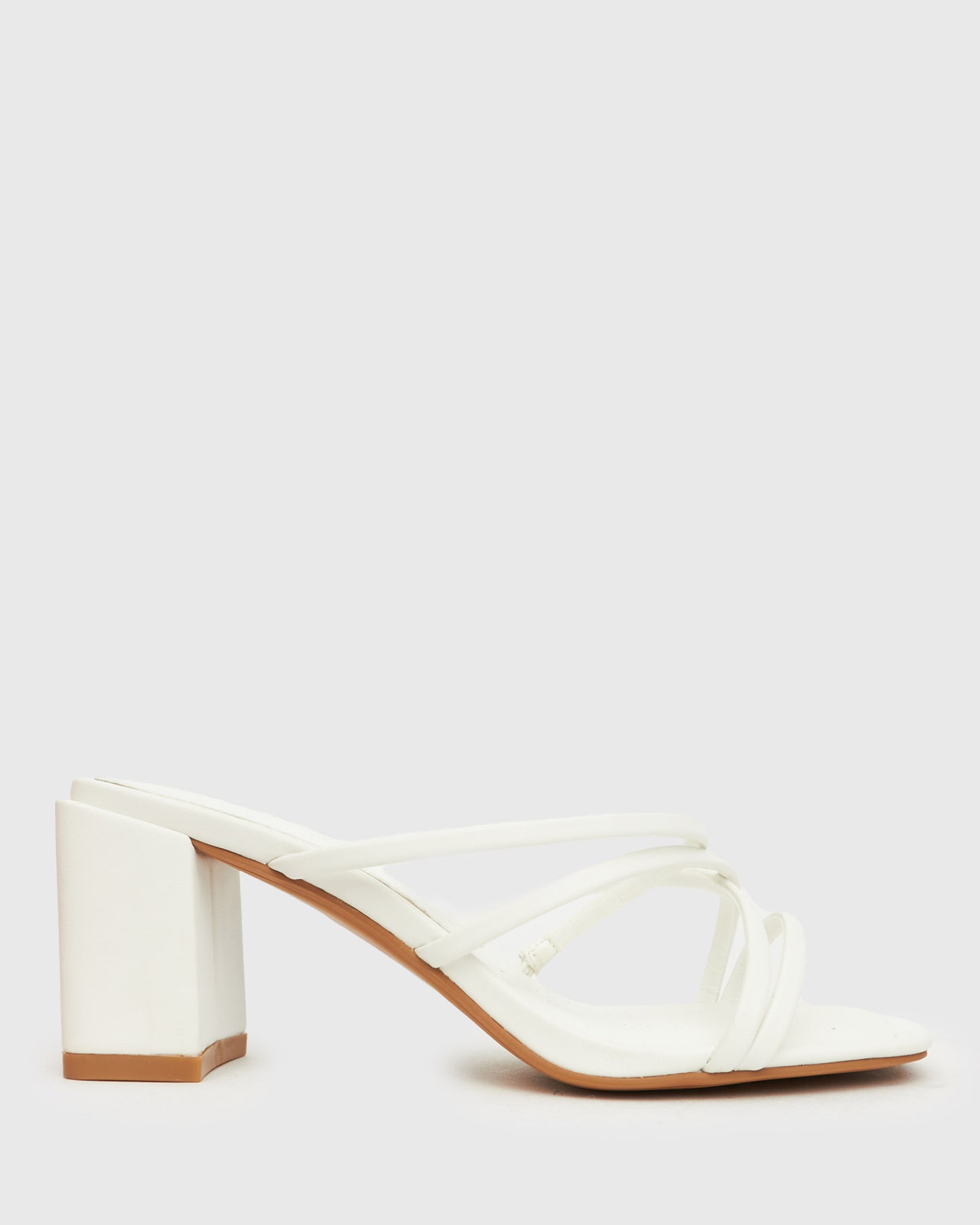 WIDER FIT LARVA Strappy Heeled Mules
