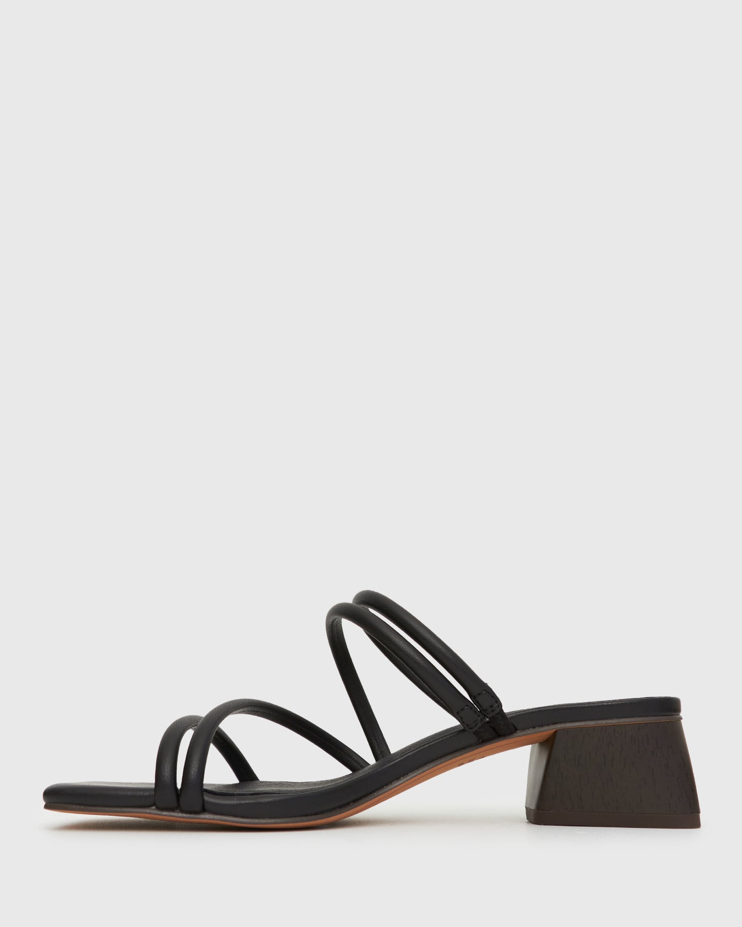PRE-ORDER HALLIE Low Wooden Block Heel Mules
