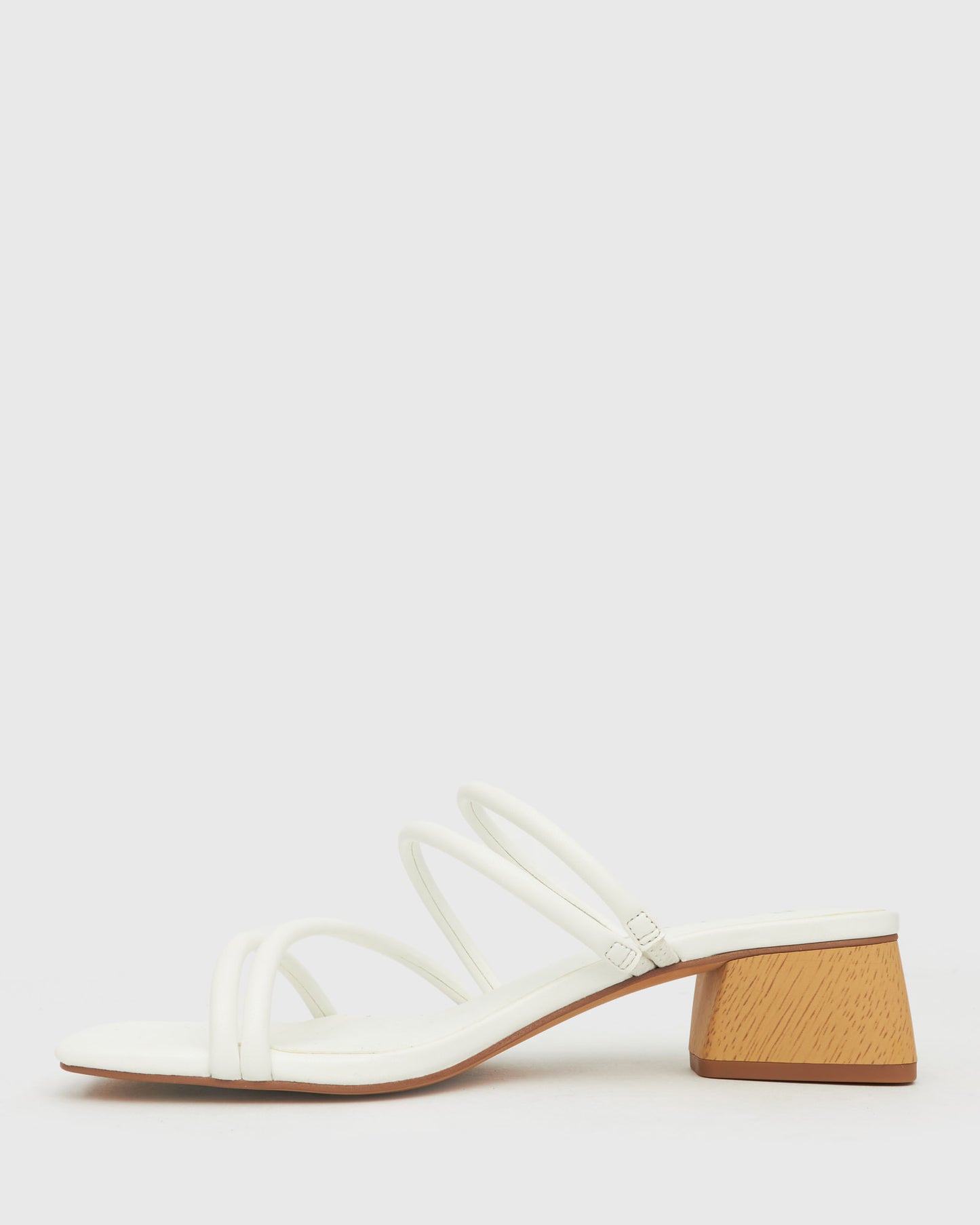 PRE-ORDER HALLIE Low Wooden Block Heel Mules
