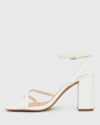 ZELDA Square Toe Heeled Sandals