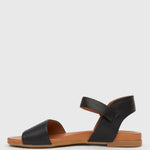 FLIGHT Leather Flat Sandals