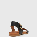 FLIGHT Leather Flat Sandals