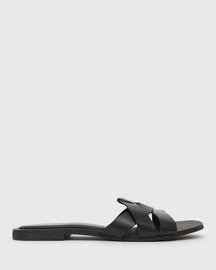 ZYPHER Leather Flat Sandals