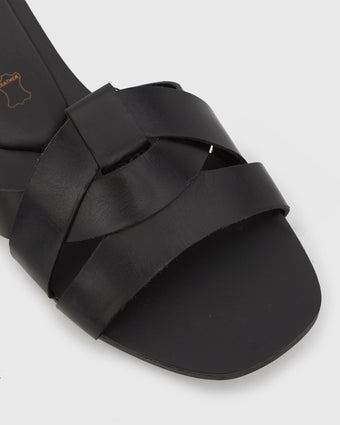 ZYPHER Leather Flat Sandals