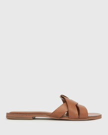 ZYPHER Leather Flat Sandals