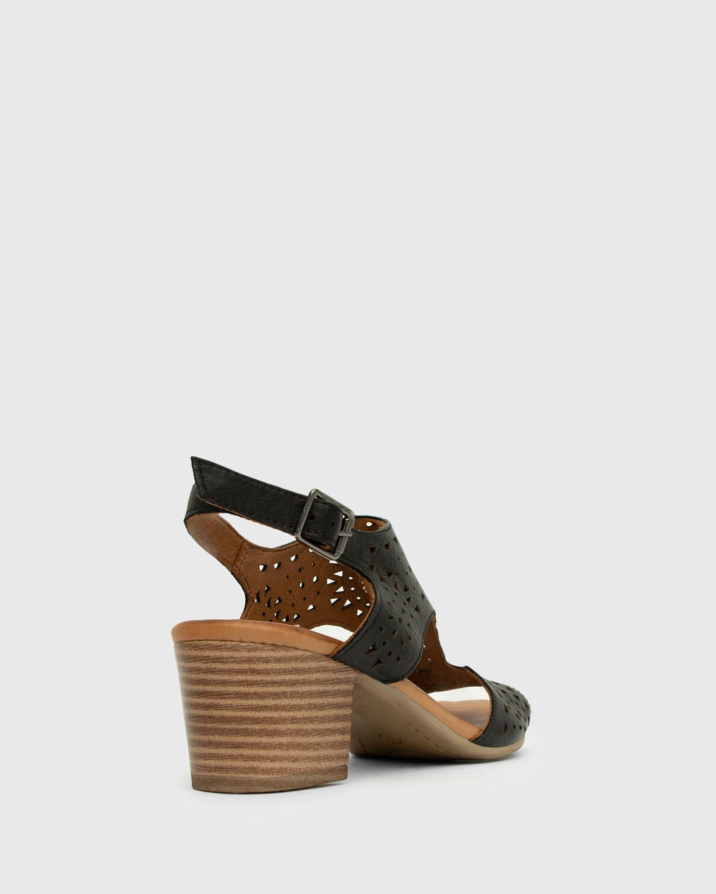 DESTINY Leather Block Heel Sandals