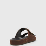 SLINKY Leather Double Buckle Sandals
