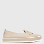 NED Gold Trim Leather Loafers