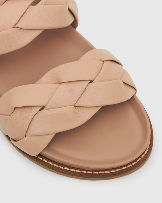 ARUBA Leather Braided Upper Slides