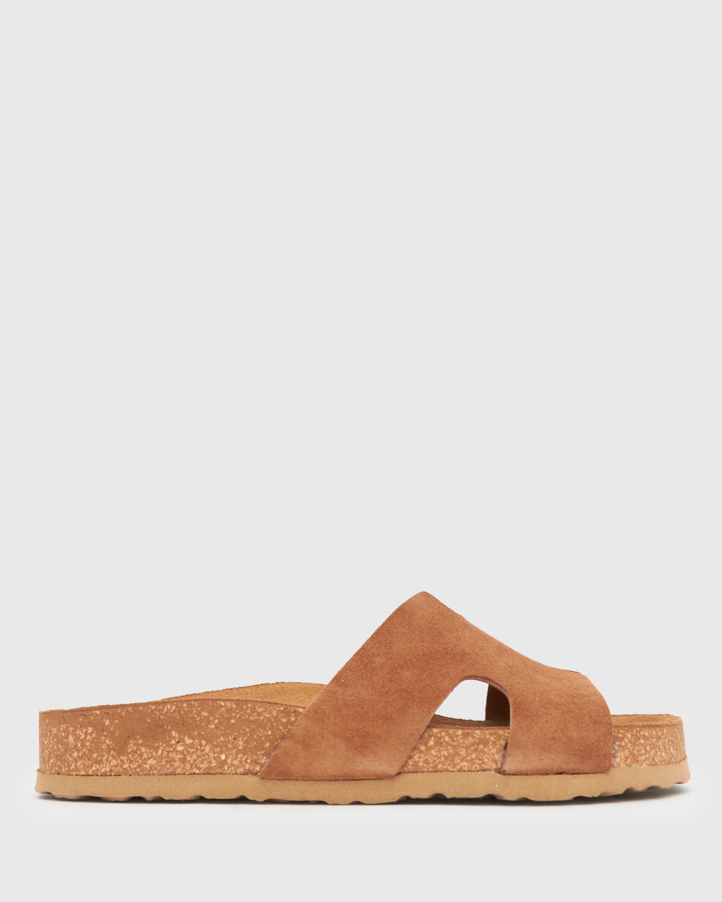 POLLY Suede Leather Footbed Sandals
