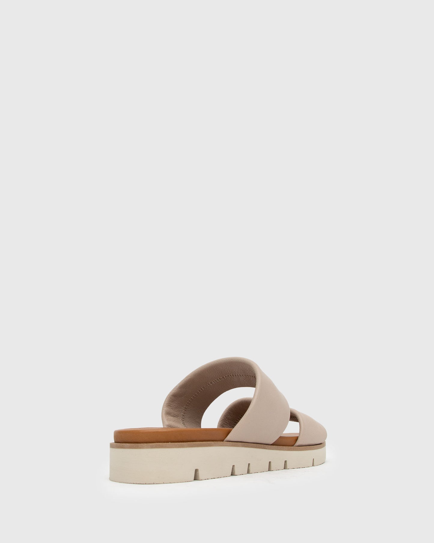 LUCKY Leather Footbed Slides