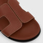 YON Leather Footbed Slides