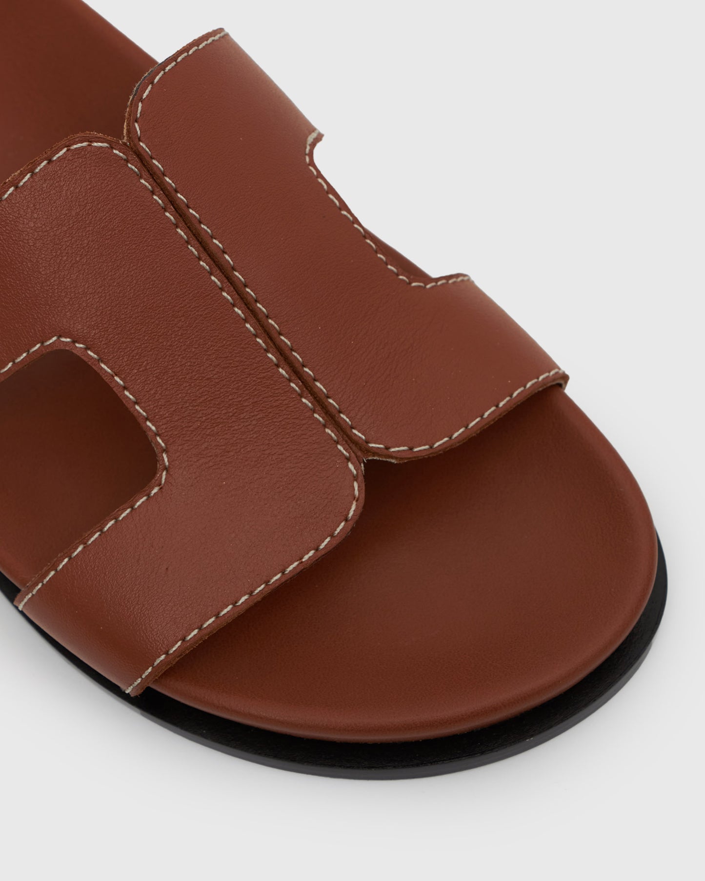 YON Leather Footbed Slides