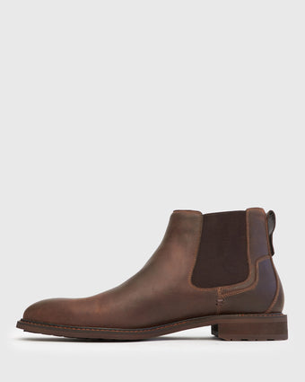 CORTINA Pull-on Leather Chelsea Boots