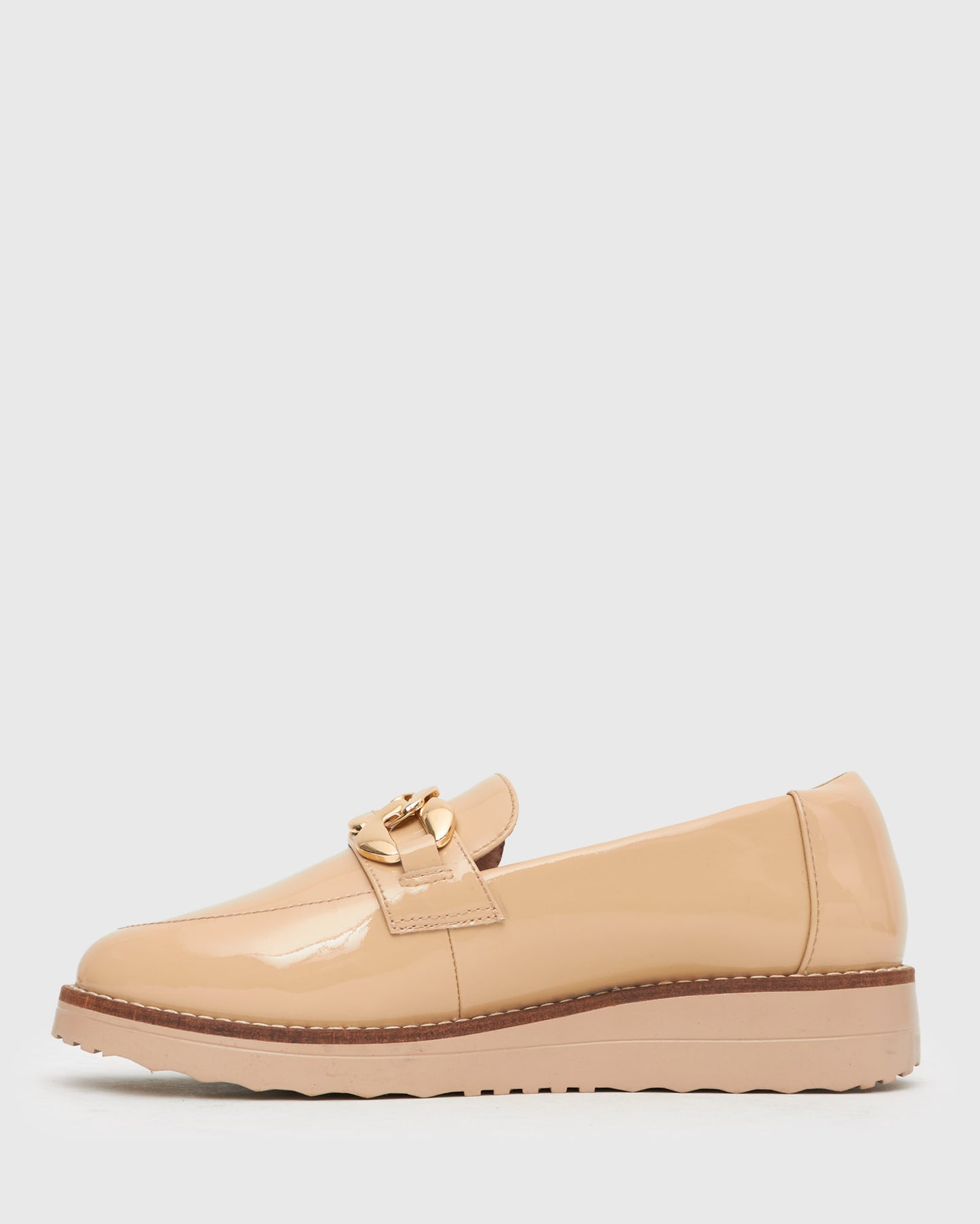 DARBY Chain-Trim Leather Loafers