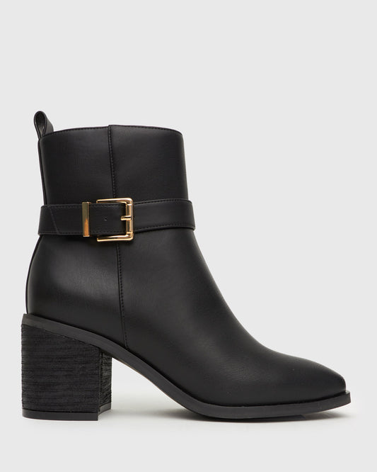 GILLY Buckled Strap Ankle Boots