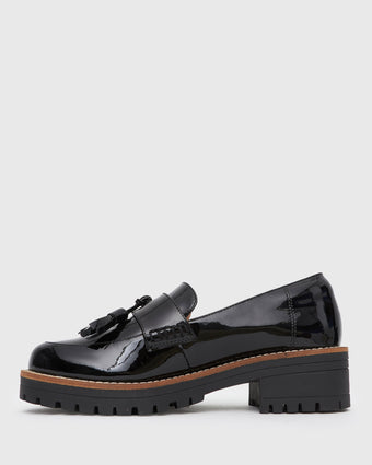 AGGIE Tassel-Detail Leather Loafers