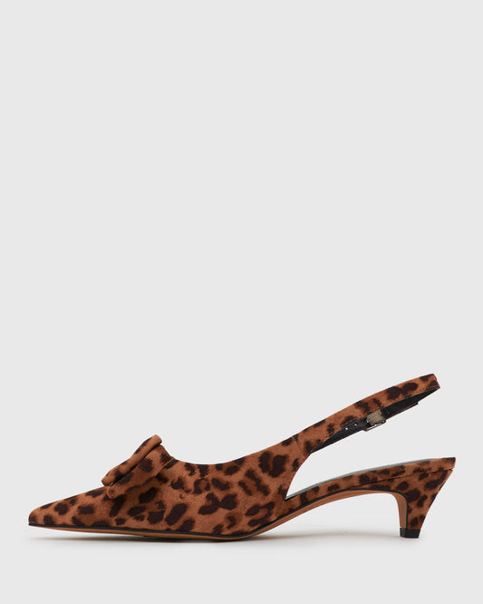 PRE-ORDER GIGGY Pointy Bow Slingback Pumps