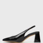OLLIE Square Toe Leather Pumps