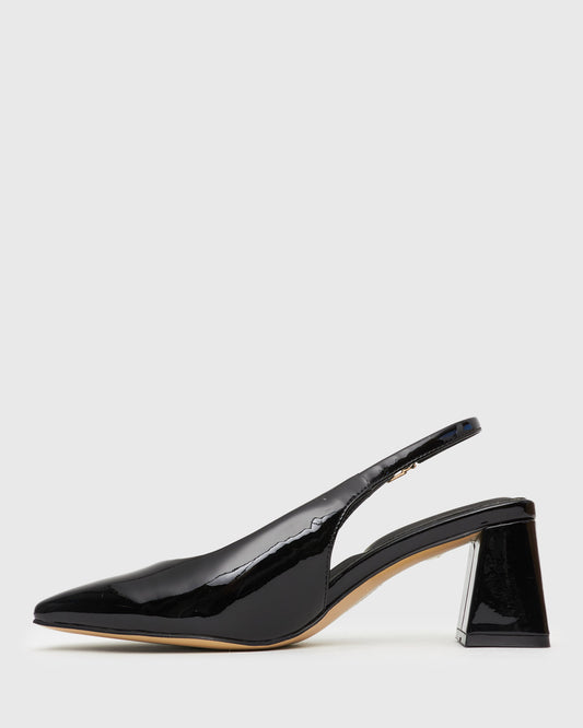 OLLIE Square Toe Leather Pumps