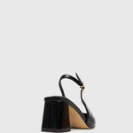OLLIE Square Toe Leather Pumps